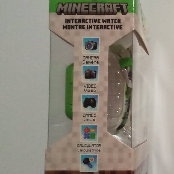 MINECRAFT INTERACTIVE SMART WATCH FOR CHILDREN 6 AND UP UNISEX MODEL # MIN4154 - Picture 3 of 8